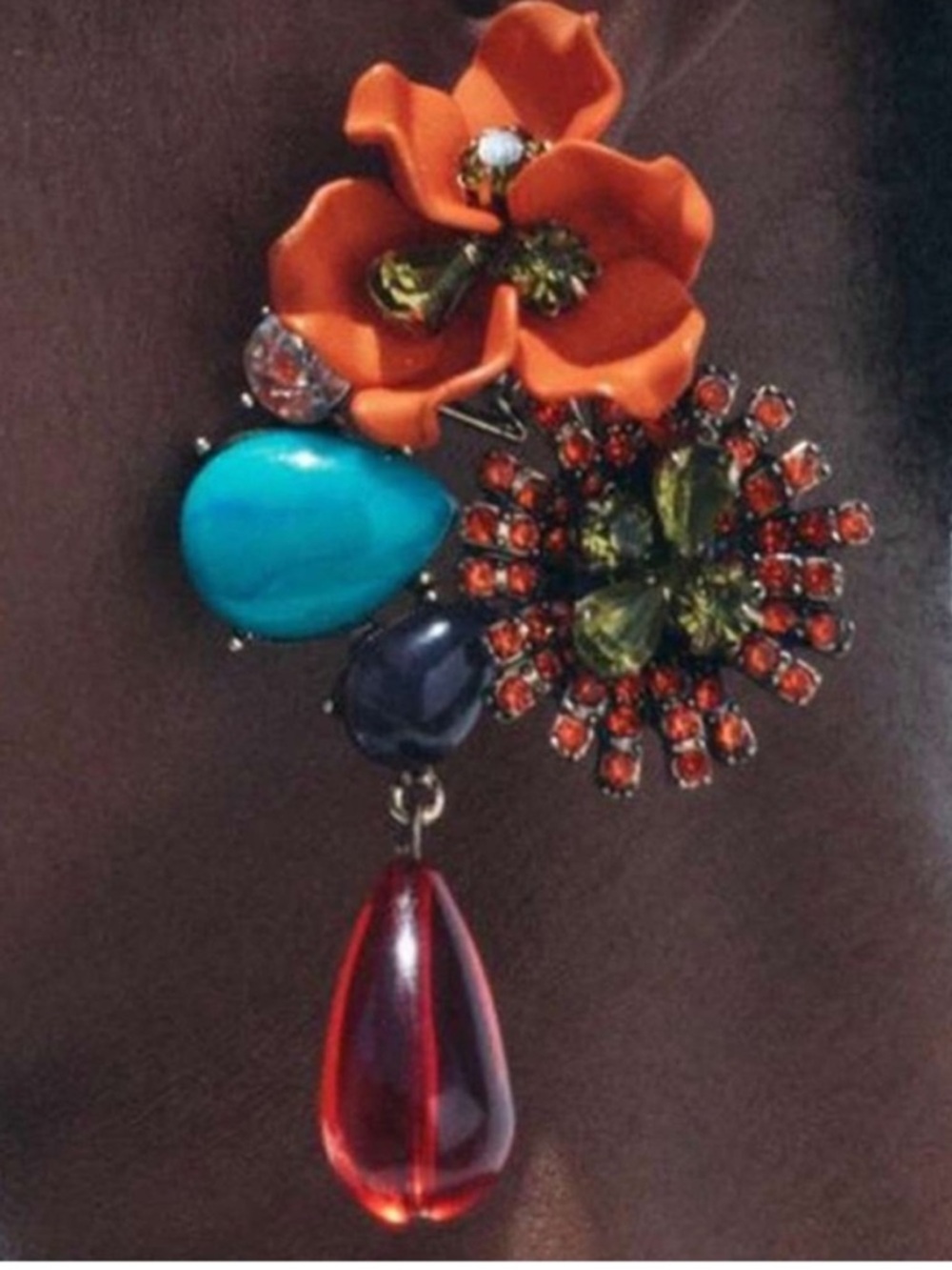 New! Zara Flower Statement Earrings (1041) NWOT